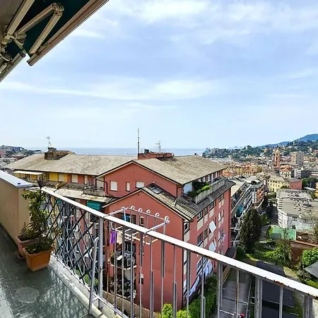 Apartment Parking,wifi, Netflix - Sunny Sea View Haven Rapallo