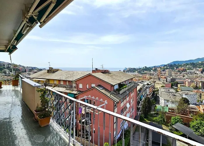 Lejlighed Parking,wifi, Netflix - Sunny Sea View Haven Rapallo